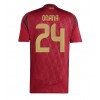 Herren Fußballbekleidung Belgien Amadou Onana #24 Heimtrikot EM 2024 Kurzarm